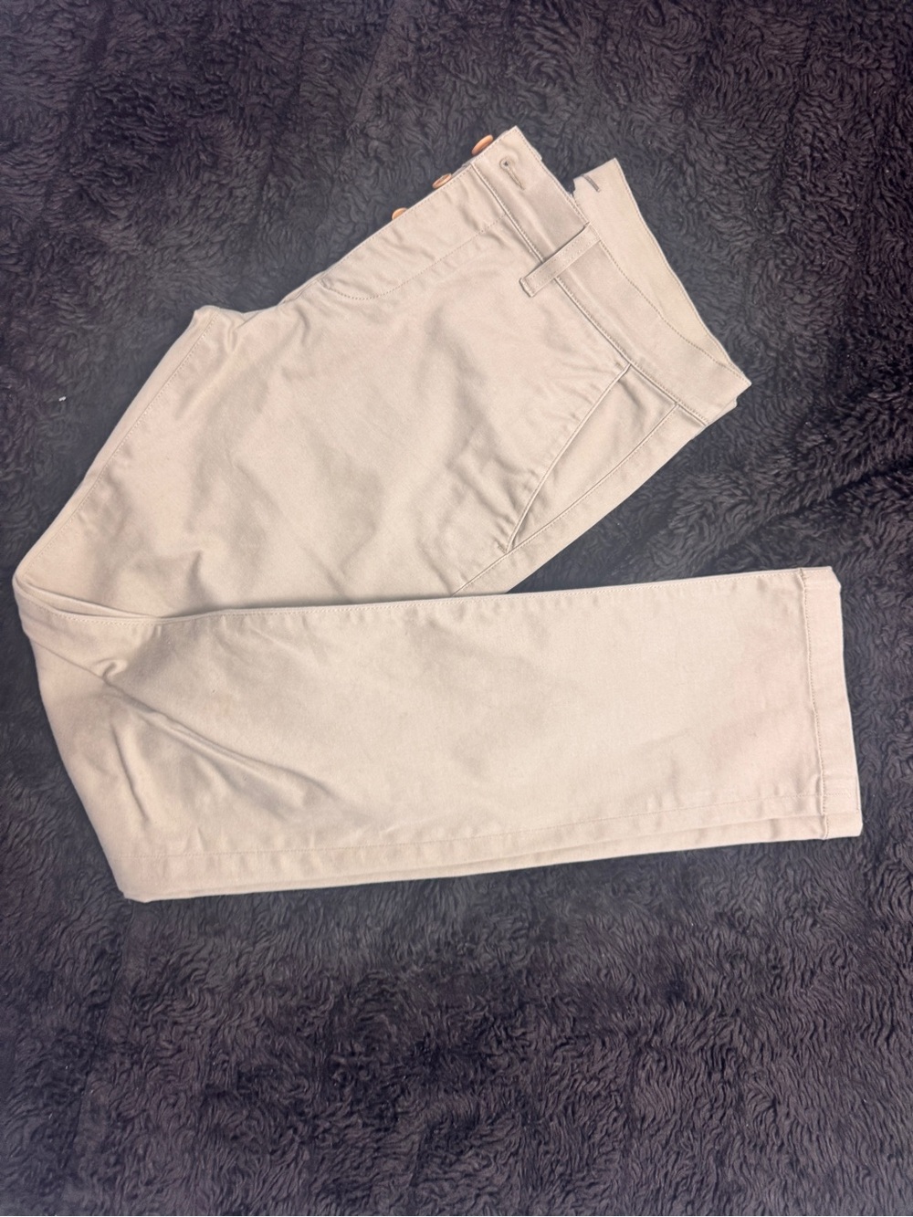 Saint Laurent Men's Chinos in Light Beige